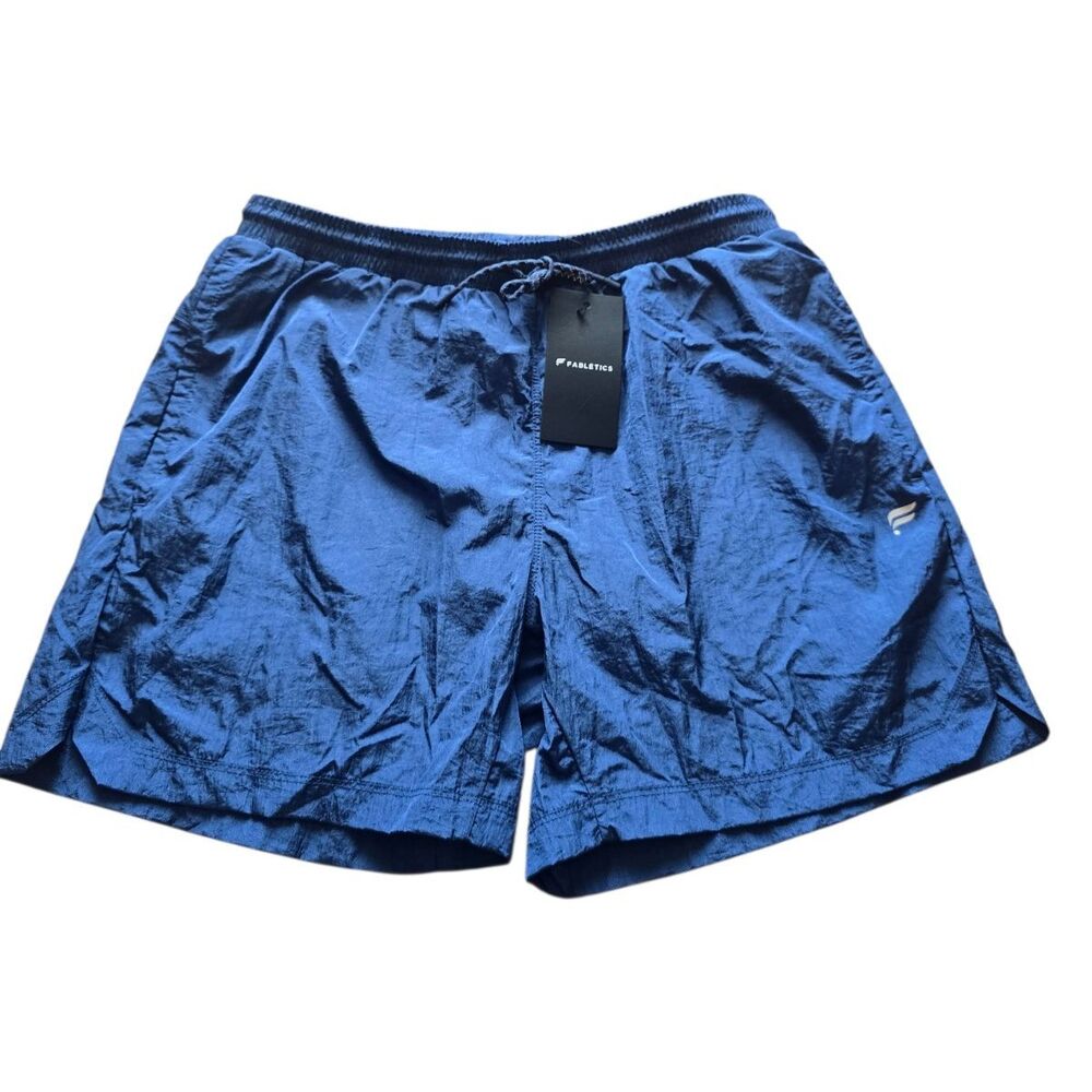 Fabletics Men's Navy Blue Swim Trunk Size M